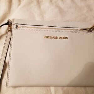 Michael Kors Off White Wristlet